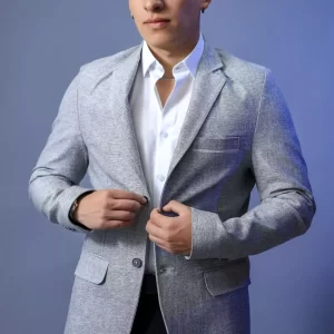 Blazer Gris Perla