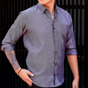 Camisa Oxford Gris