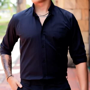 Camisa Oxford Negra