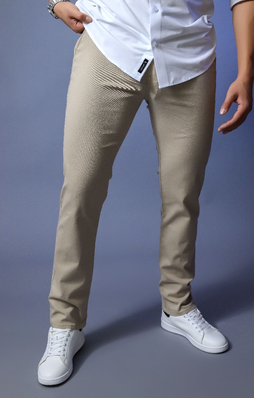 Dril Cuadros Beige