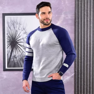 Sweater Gris - Azul