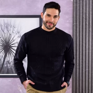 Sweater Trenzado Negro