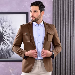 Blazer Marrón Textura